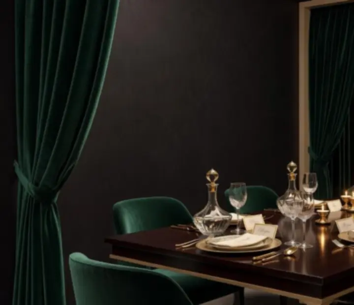 Privátní stůl připravený v diskrétní zóně s elegantním prostřením